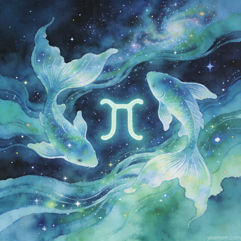 月十二星主题插图：十二星座符号与星空元素的组合的艺术化呈现