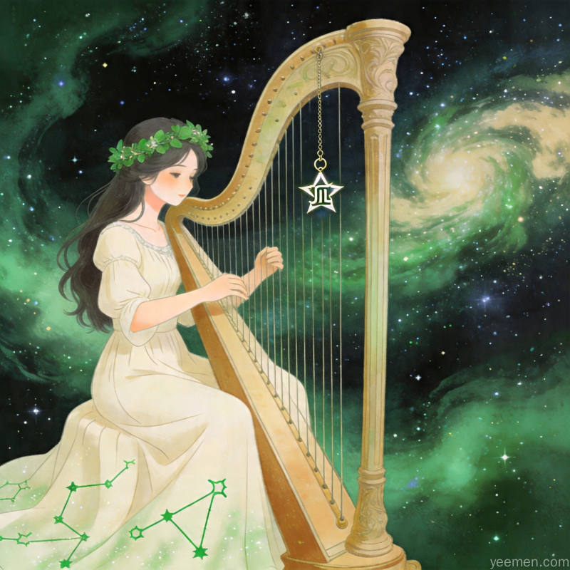 处女星象解析示意图:淡雅清新色调的星象的视觉效果展现