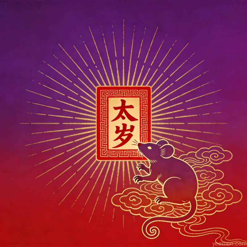 马鼠牛兔犯太岁配图