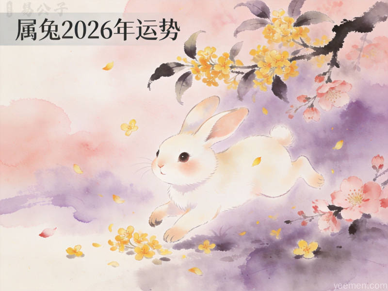 兔年吉祥玉兔配图