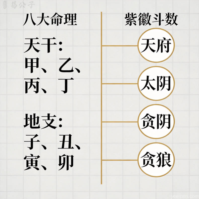 紫微斗数与八字命理对比分析