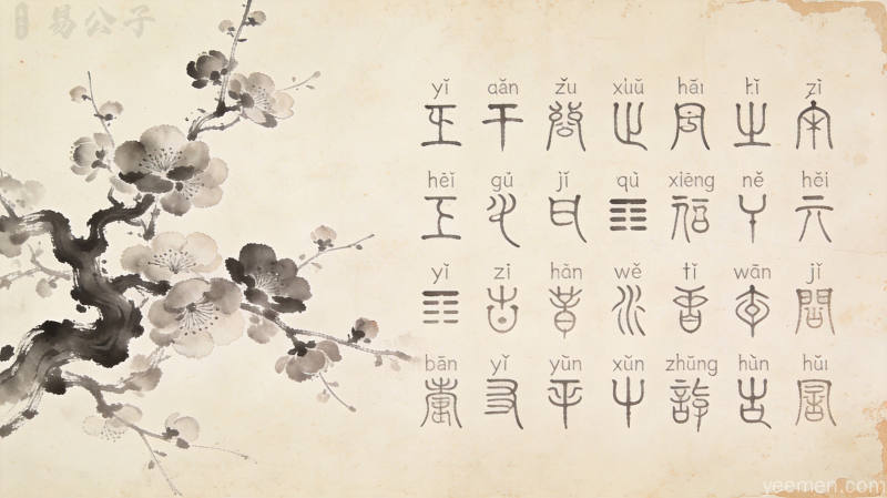 命盘图案八卦符号金石篆刻