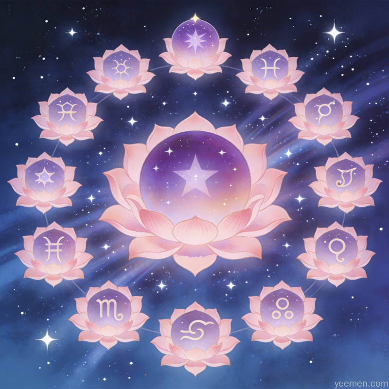 紫微斗数十四主星莲花座排列
