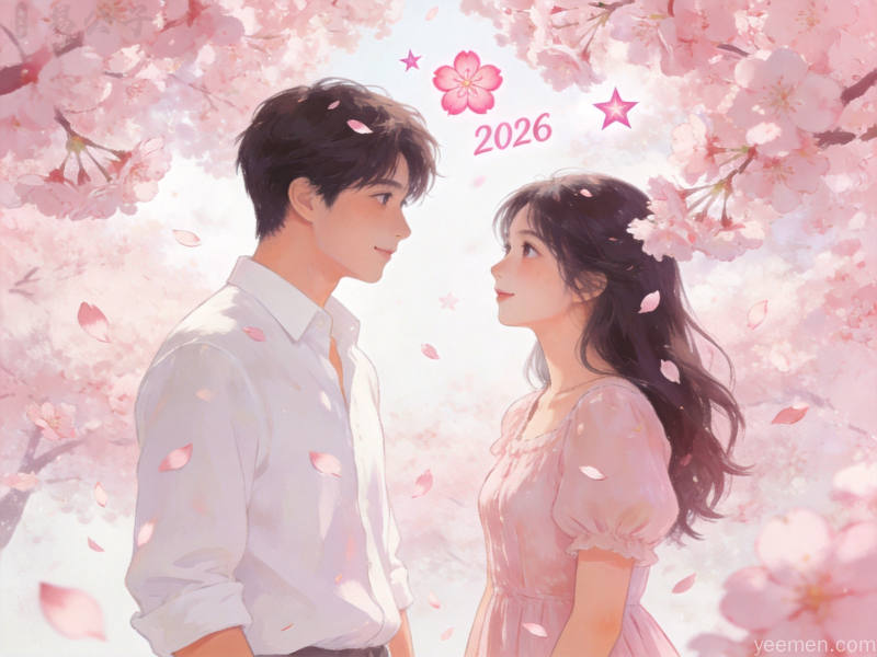 2026年马年桃花运旺盛浪漫氛围