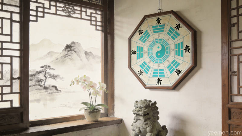 文昌塔配合竹子元素，象征学业进步和事业晋升