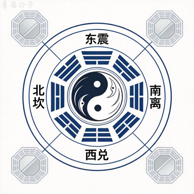 风水罗盘与八卦方位图
