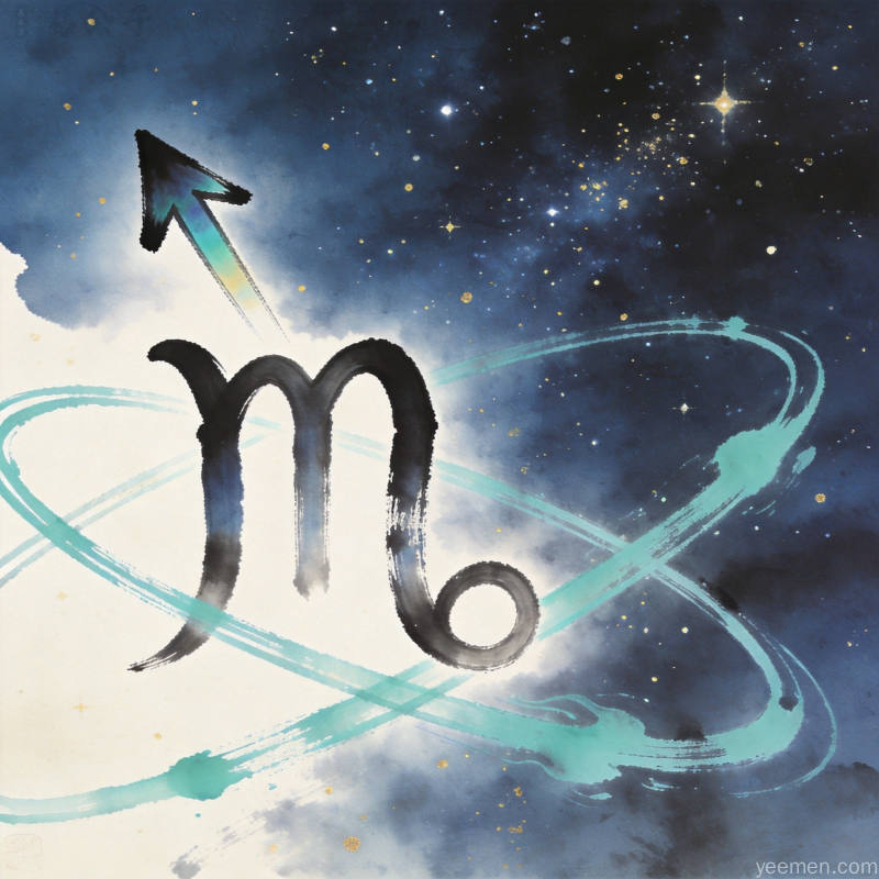 星空下星座能量场，星光璀璨与水星逆行