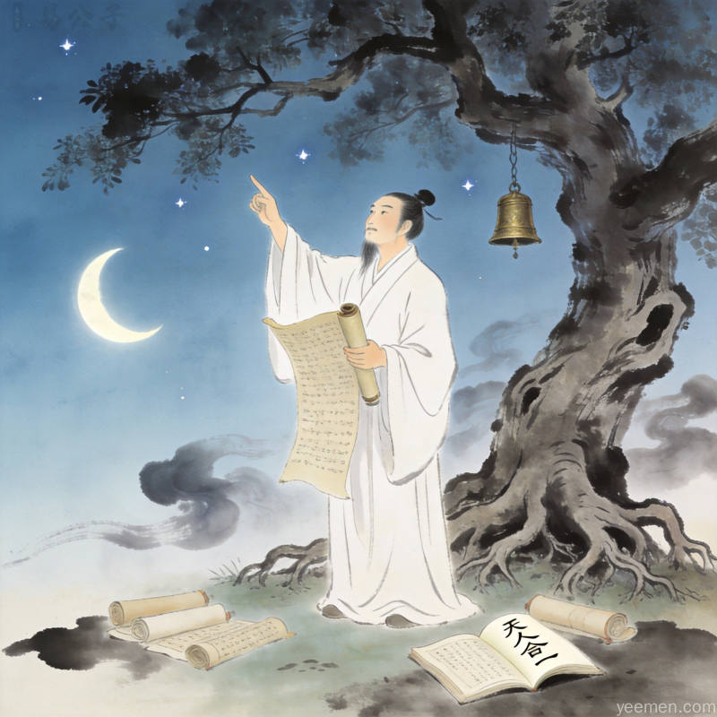 当代职场内卷场景，水墨晕染风格，体现现代社会压力与焦虑