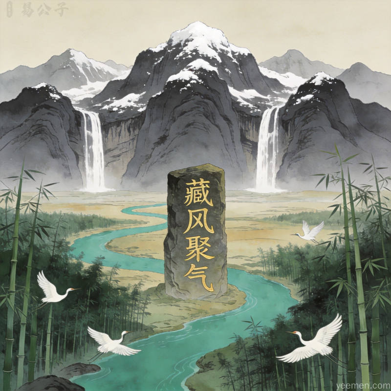 中国传统风水罗盘八卦，神秘悠远氛围