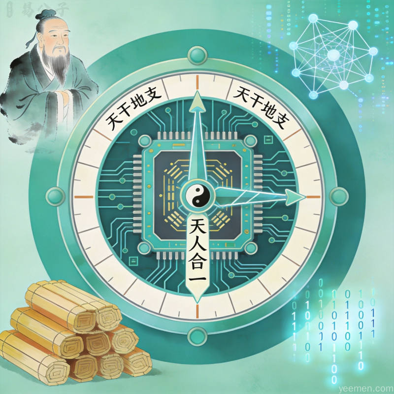 中国传统风水罗盘八卦，神秘悠远氛围