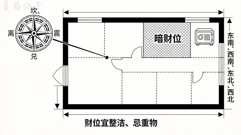 住宅明财位确定方法图解