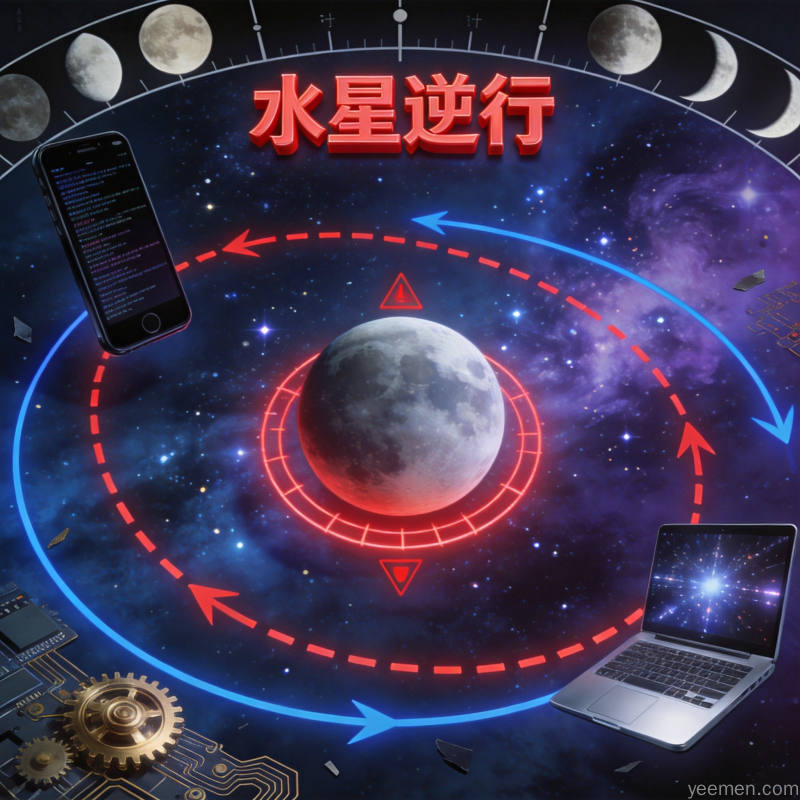 水星逆行示意