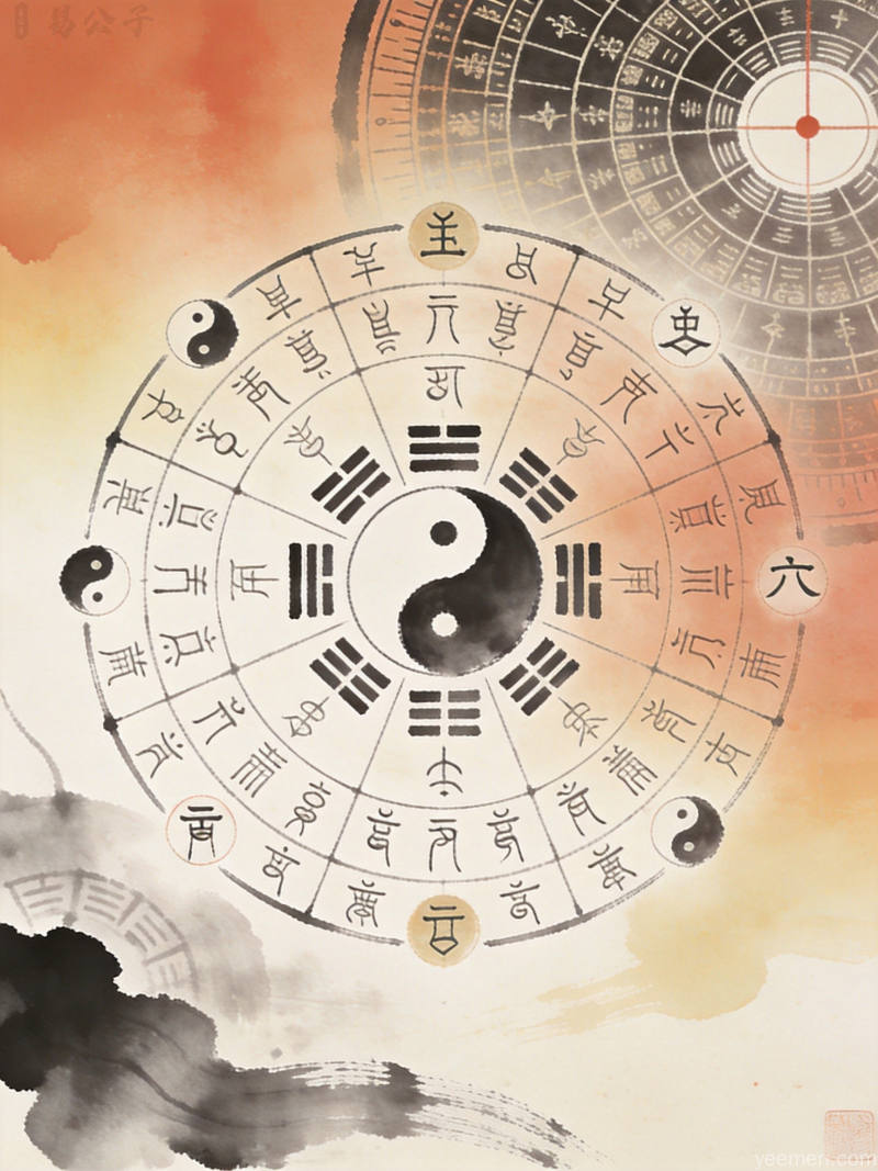 八字十神体系与五行生克关系详解,命理学说融合传统文化元素