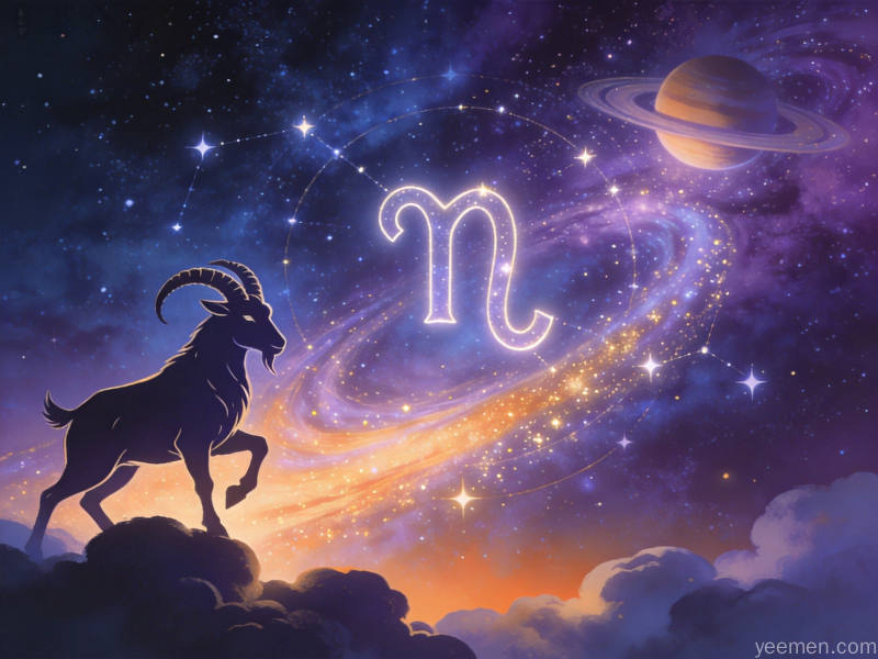 闷声干大事星座组合,山羊轮廓与星云