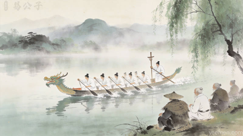 端午节粽子制作场景,古法手工包制粽子,糯米与粽叶交织,翠绿外衣包裹着丰富的馅料,展现传统美食工艺之美