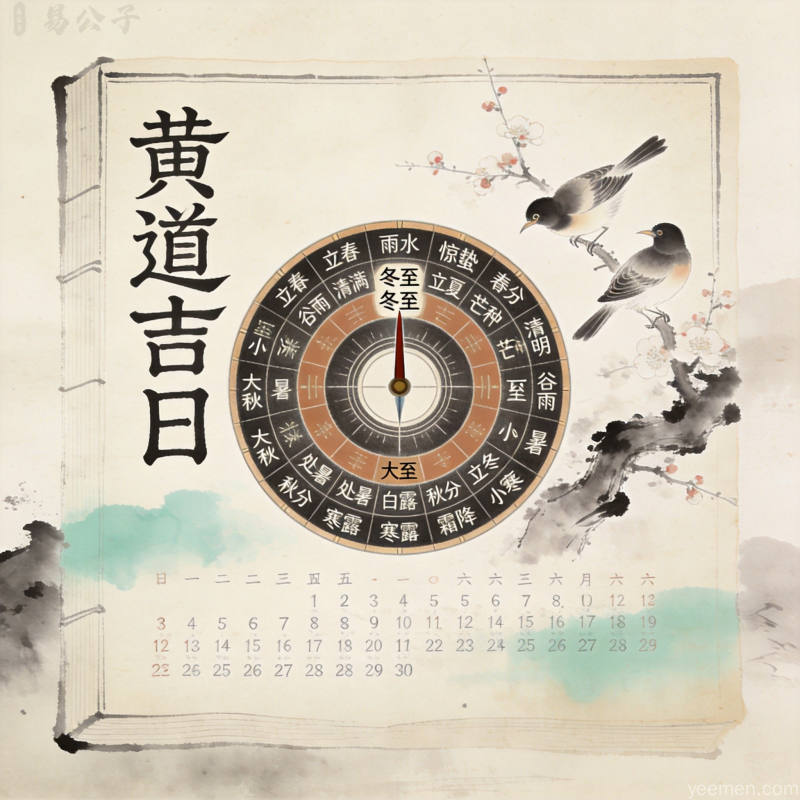 十二时辰与生肖冲合示意图，工笔古风，体现子丑寅卯等时辰与属相的吉凶对应关系