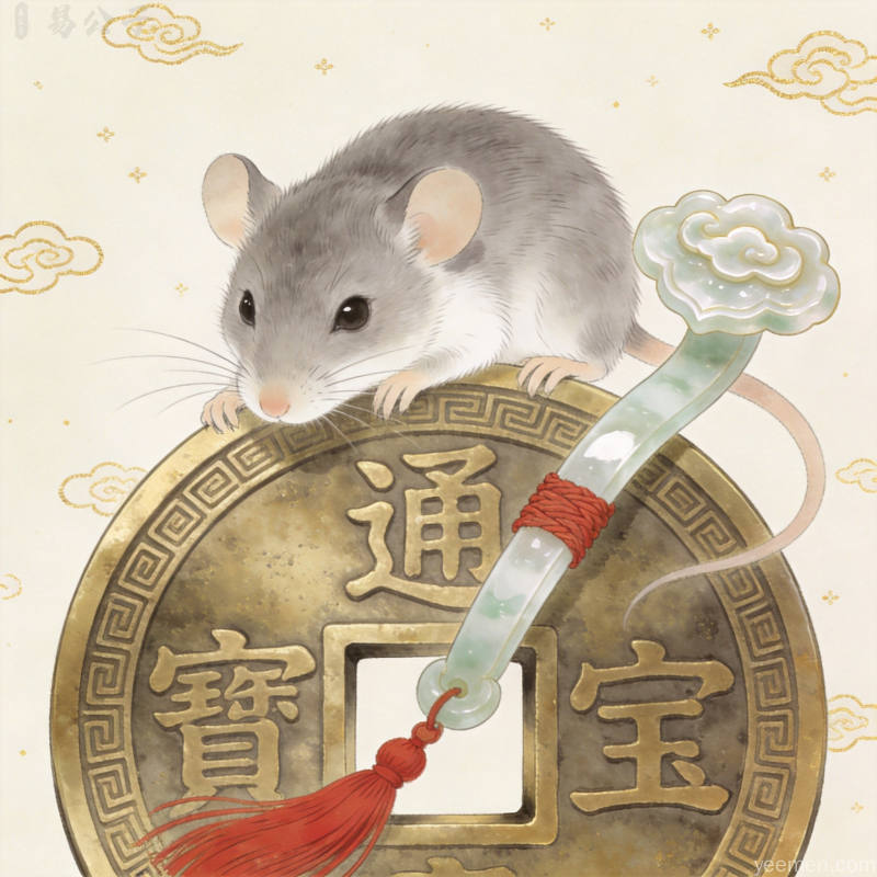 属鼠人感情与健康运势配图,呈现冲太岁年份的注意事项与化解方法