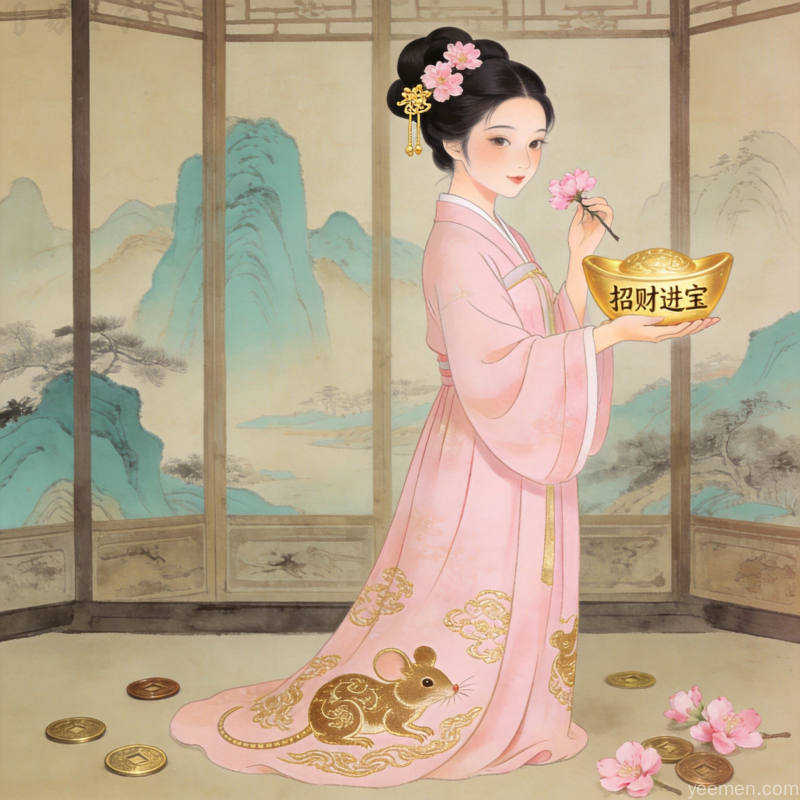 属鼠人事业运势分析配图,展现冲太岁年份的事业转折与贵人相助