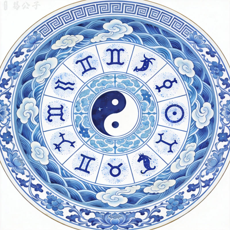星座学说人性之道插画,看透每个星座的本质与核心特征