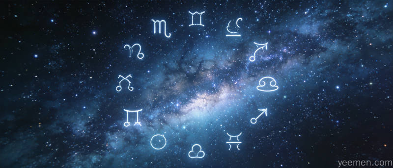 金木合相星象图，金星与木星在双子座位置相合，行星轨迹交汇示意