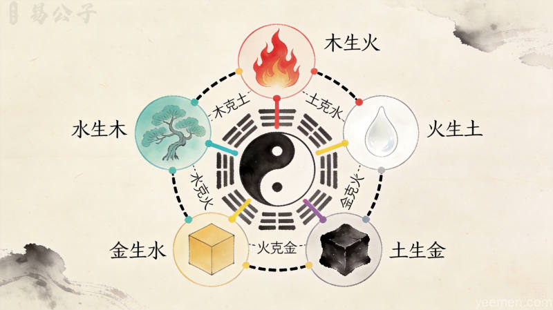 传统五行元素符号图