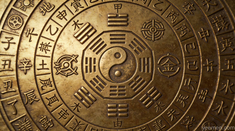 传统易学文化图案，展示象数思维的独特魅力