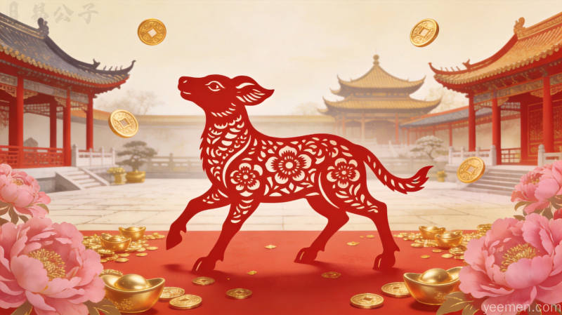 2026年5月6日属蛇今日走势发展详解配图——生肖动物图案、剪纸风格风格、元宝传统美学插画