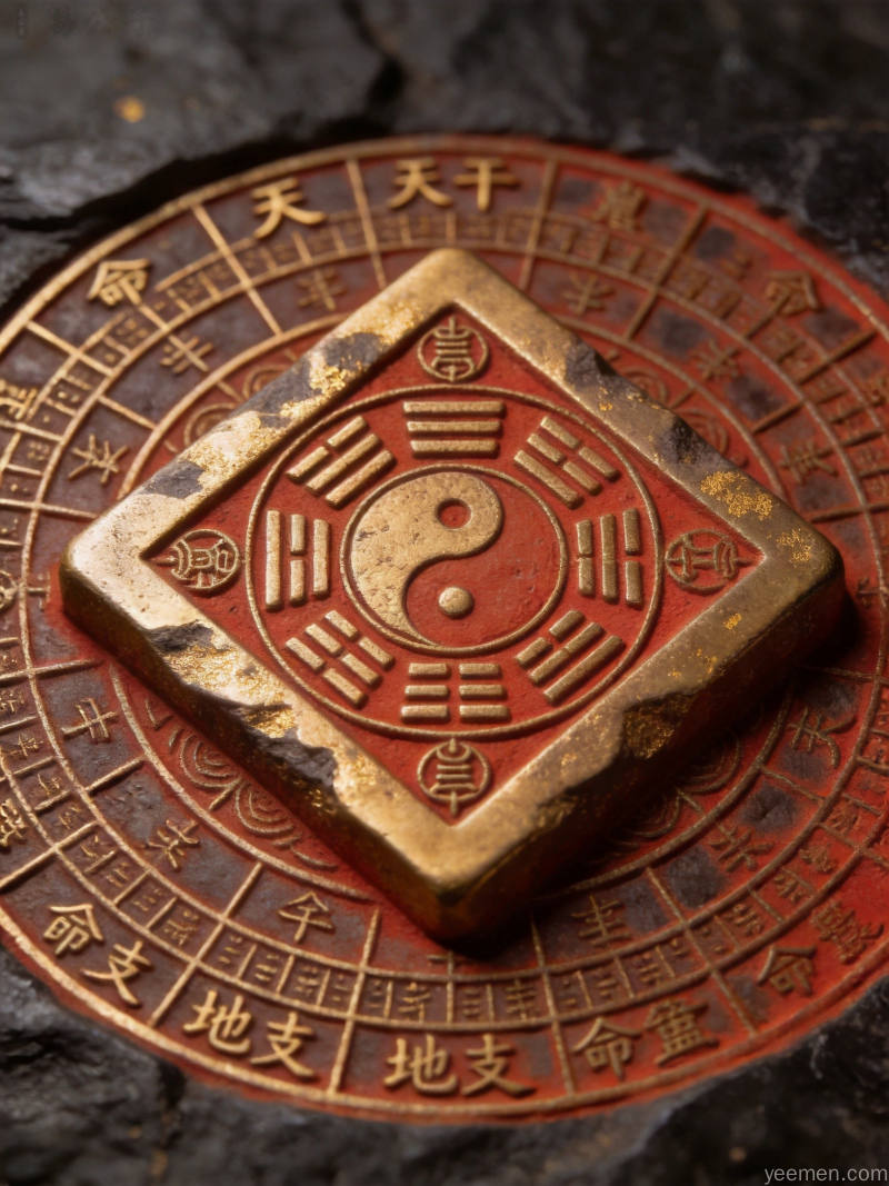 AI批八字准不准DeepSeek与ChatGPT实测对比配图——命盘图案、金石篆刻风格、八卦图传统美