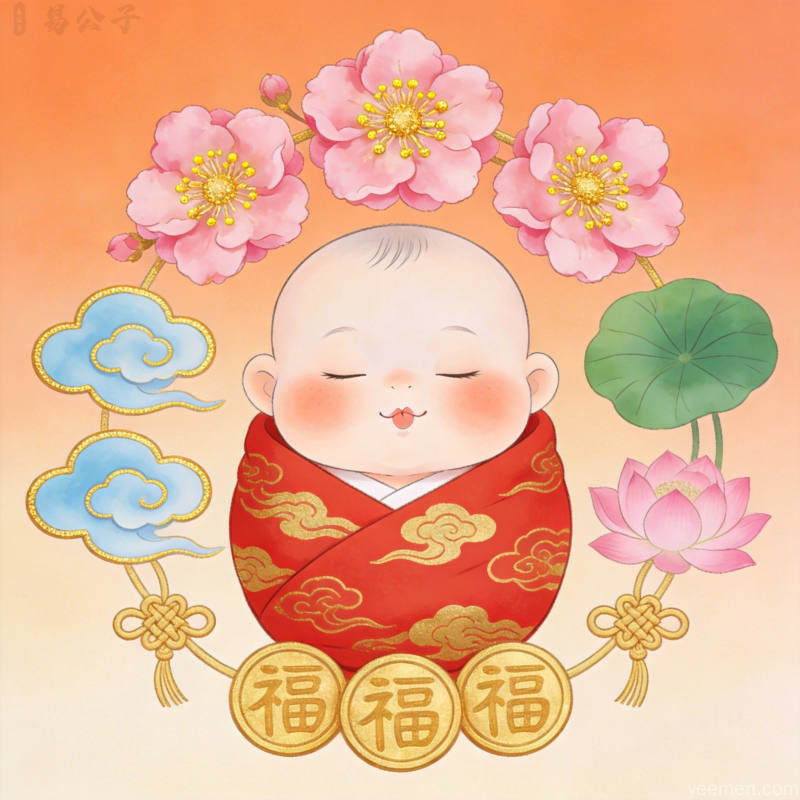 2026马宝宝起名推荐：温馨可爱的宝宝与吉祥元素环绕
