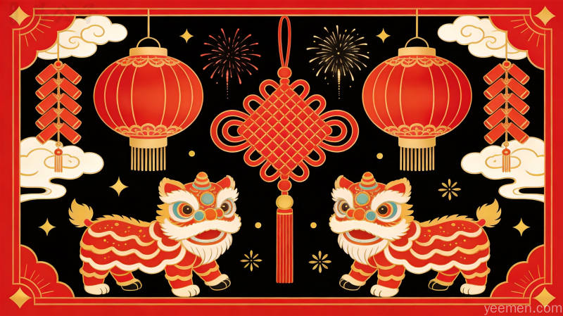 春节习俗:中华第一大节的文化密码 2 传统春节装饰元素,展现红红火火的节日氛围