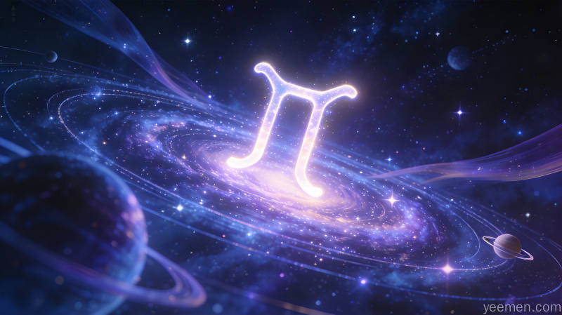 双子座配对观察:风象星座间的思维共振与元素互补分析 2 风象星座配对分析的视觉呈现,星座连线与柔和光带交织的数字艺术