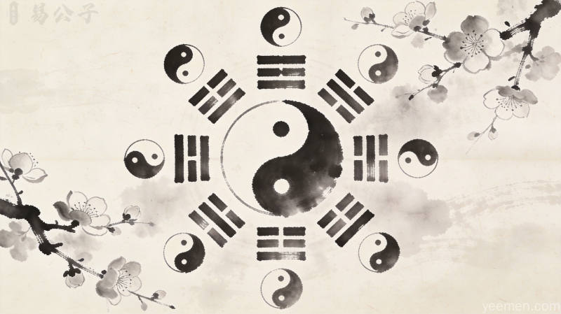 梅花易数入门:数字起卦的原理与实操 2 梅花易数象数图解,展现数字与卦象转化关系,古典学术风格
