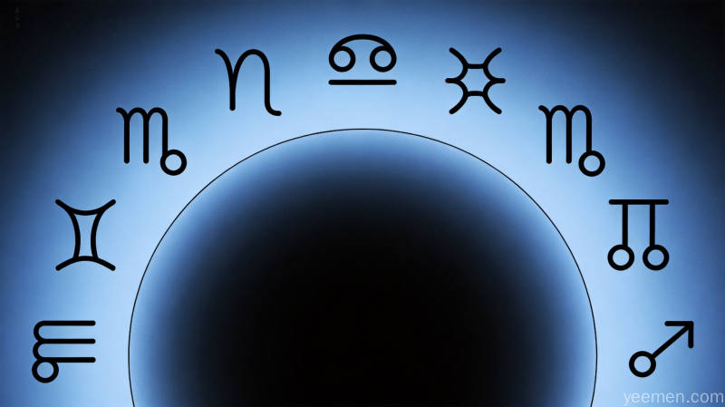 十二星座性格特点的文化解读 2 十二星座符号图标,极简线条设计