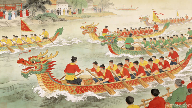 汨罗江畔端午习俗:非遗文化中的家国情怀 2 传统龙舟制造工艺流程图,体现工匠精神和民俗传承
