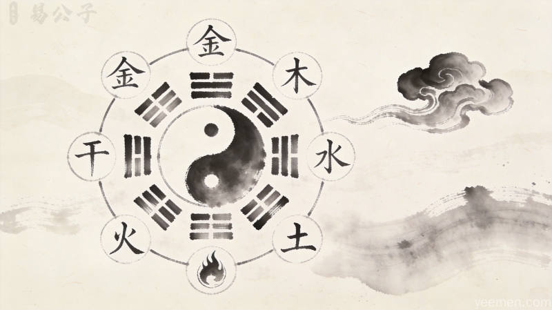 命理学中大运流年对原命局喜用神与忌神的生克作用解析：转吉为凶或转凶为吉的辩证关系图
