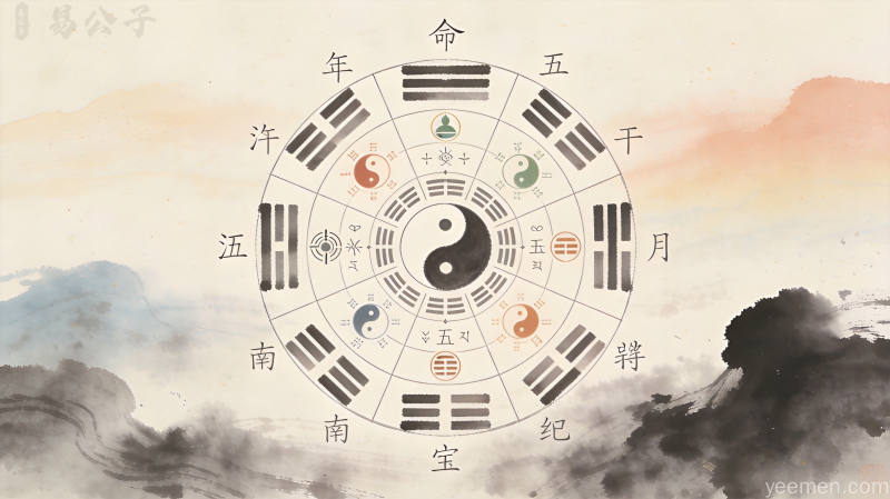 传统命盘图案配图