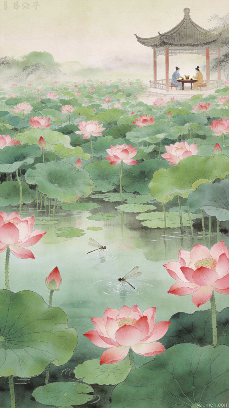 冬病夏治艾灸养生场景插画，传统中医艾灸疗法的温补画面，暖黄色调搭配草药元素呈现古老养生智慧