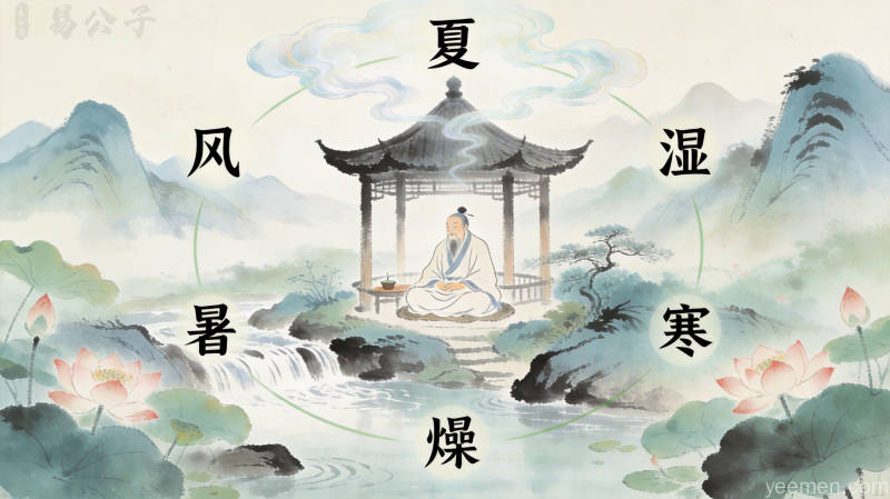 丙午年夏季五气养生图示二：传统学术的文化解读
