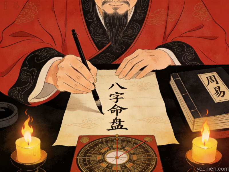 五大手平八字命理系统配图，补充说明相关知识点