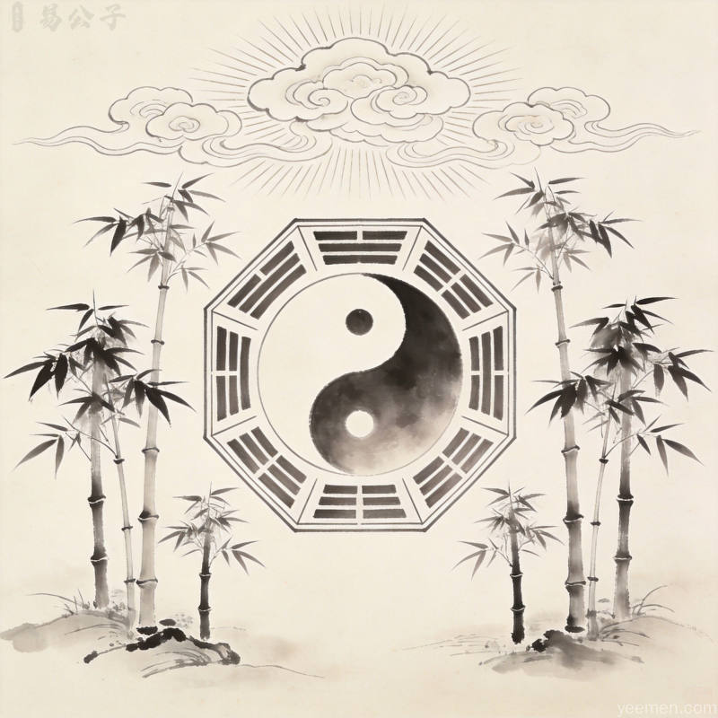 中国传统文化元素,八卦图案融合现代设计风格