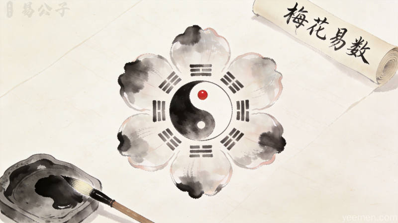 北宋邵雍创立梅花易数灵活八卦取卦方法原理图解