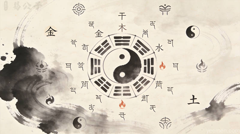 五行流转示意图