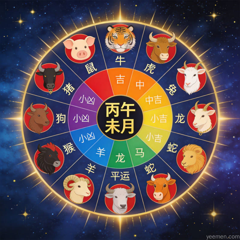 2026年七月生肖运程轮盘