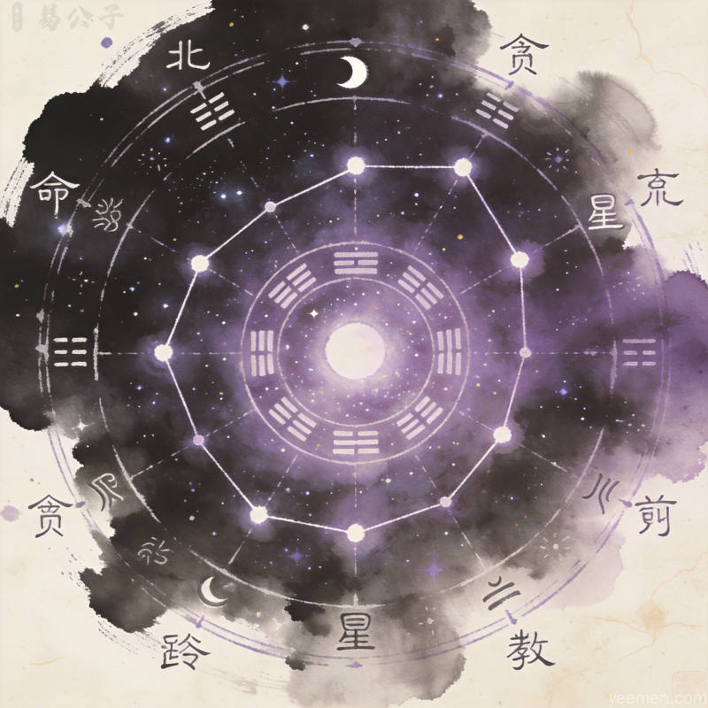 紫微斗数中贪狼星的多面性格:欲望与才华并存的北斗第一星