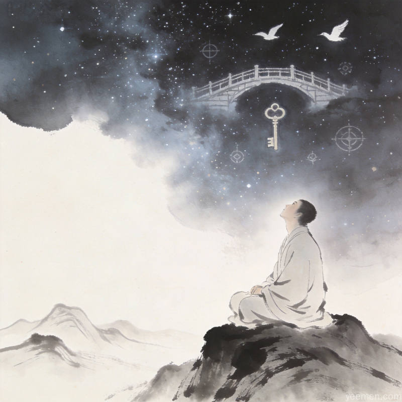 国潮风格的锦鲤梅花如意纹传统文化符号插画