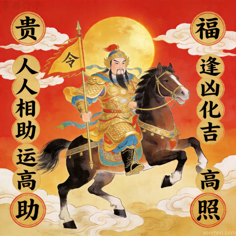 太极八卦图：水墨风格命理图解