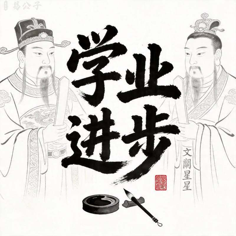 太极八卦图：水墨风格命理图解