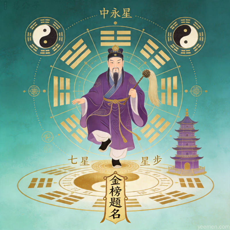 命盘八卦图：太极八卦与五行配置