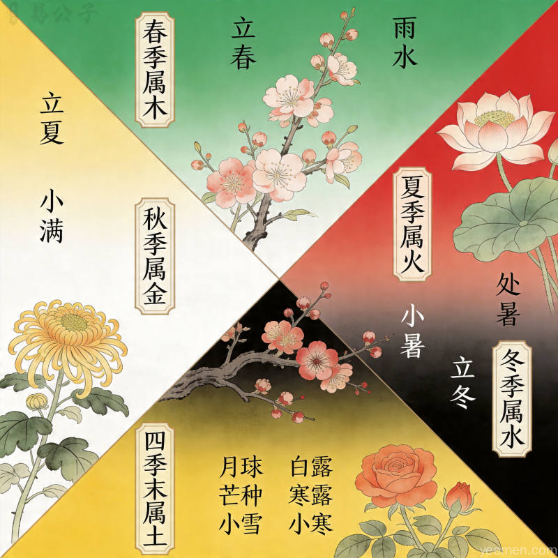 太极八卦图：水墨风格命理图解