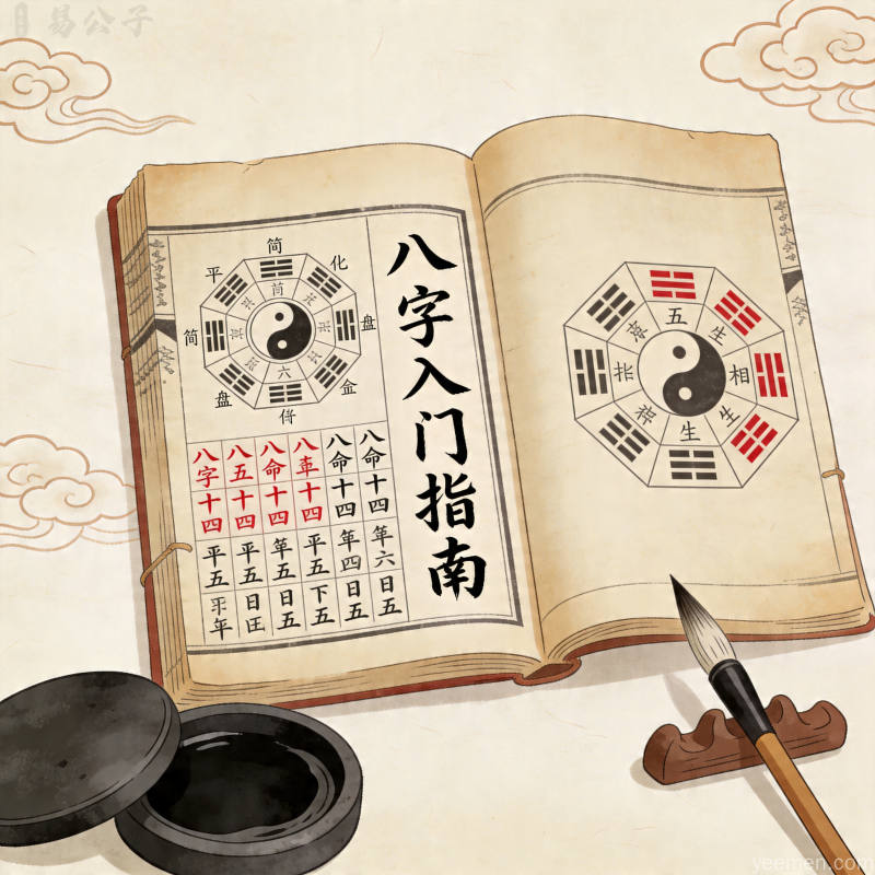 命局分析图：五行生克关系示意